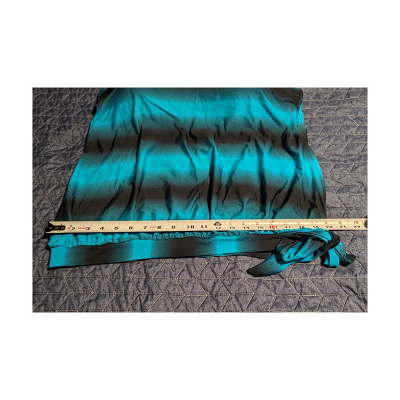 SMUDGE Life 2X Plus Striped Print Blouson Tankini Criss Cross Blue Black Shorts - Picture 5 of 8